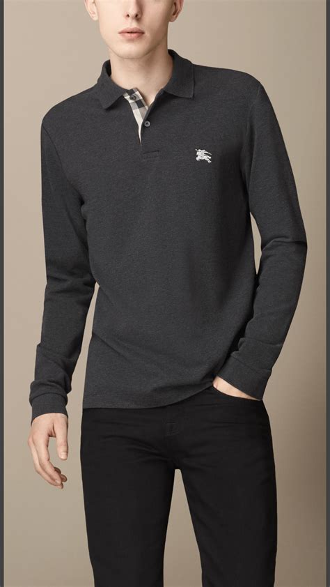 burberry polo t shirt sale|burberry long sleeve polo shirts.